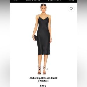 Jodie Slip Dress in Black size 2! L’AGENCE